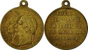 Algeria Medaille Voyage de Napoléon III et Eugénie, Caqué, SS -