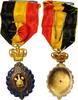 Belgien Medaille Médaille du Travail 1ère Classe avec Rosace, Excellent -