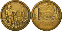 Algeria Medaille Banque, La Compagnie Algérienne, Pommier, VZ, Bronze -
