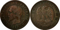 2 Centimes 1853 D Frankreich Münze, Napoleon III, Napoléon III, Lyon, SS SS