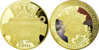 Frankreich Medaille Les Monuments Français, La Tour Eiffel, STGL -