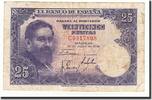 Spanien 25 Pesetas Geldschein, 1954-07-22, KM:147a, S -