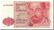 Spanien 2000 Pesetas Geldschein, 1980-07-22, KM:159, UNZ -