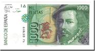 Spanien 1000 Pesetas Geldschein, 1992-10-12, KM:163, UNZ- -