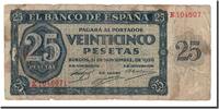 Spanien 25 Pesetas Geldschein, 1936-11-21, KM:99a, SGE -