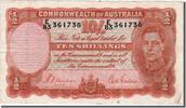 Australien 10 Shillings Geldschein, S+ -