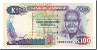 Sambia 100 Kwacha Geldschein, KM:34a, UNZ -