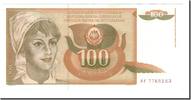 Jugoslawien 100 Dinara Geldschein, 1990-03-01, KM:105, UNZ- -