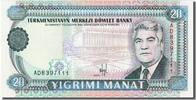 Turkmenistan 20 Manat Geldschein, UNZ -