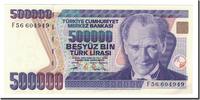 Türkei 500,000 Lira Geldschein, KM:212, UNZ -