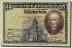 Spanien 25 Pesetas Geldschein, 1928-08-15, KM:74a, SS -