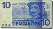 Niederlande 10 Gulden Geldschein, 1968-04-25, KM:91a, S -