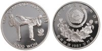 KOREA-SOUTH 5000 Won Münze, STGL, Silber, KM:66 -
