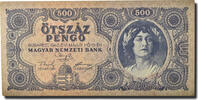 Ungarn 500 Pengö Geldschein, 1945-05-15, KM:117a, UNZ- -