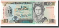 Belize 10 Dollars Geldschein, 1990-05-01, KM:54a, UNZ- -