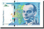 50 Francs 1992 Frankreich St Exupéry, N., UNZ UNZ