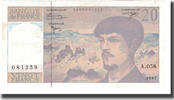 Frankreich 20 Francs UNZ-, Fayette:66ter.02A58, KM:151i -