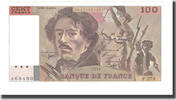 Frankreich 100 Francs Delacroix, UNZ, Fayette:69ter.01c, KM:154h -