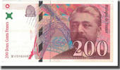 Frankreich 200 Francs Eiffel, VZ, Fayette:75.04b, KM:159b -