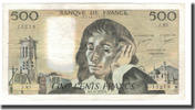 Frankreich 500 Francs Pascal, 1977-11-03, SS, Fayette:71.17, KM:156d -