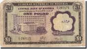 Nigeria 1 Pound Geldschein, undated 1968, undated 1968, KM:12b, SGE -