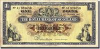 Scotland 1 Pound Geldschein, 1964-1967, KM:325b, S+ -