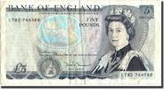 Großbritannien 5 Pounds Geldschein, Undated (1973-80), Undated, KM:378c, S -