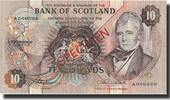 Scotland 10 Pounds Geldschein, 1974-05-01, Specimen, KM:1135, UNZ- -