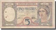 French Indochina 5 Piastres Geldschein, FRENCH INDO-CHINA, Undated (1926), KM:49b, SS