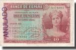 Spanien 10 Pesetas Geldschein, 1935, KM:86a, SS -