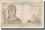 French Indochina 5 Piastres Geldschein, FRENCH INDO-CHINA, Undated (1936), KM:55a, SS
