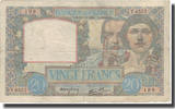 Frankreich 20 Francs 20 F 1939-1942 ''Science et Travail'', 1941-10-30 -