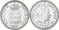 Monaco 10 Francs Rainier III, MDP, Pattern, Silber, STGL, Gadoury:155 -