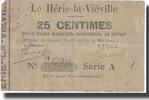 Frankreich 25 Centimes LE HÉRIE-LA-VIÉVILLE, S -