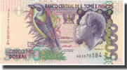 Saint Thomas and Prince 5000 Dobras Geldschein, 1996-10-22, KM:65b, UNZ -