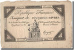 Frankreich 50 Livres 1792-12-14, SS, KM:A72 -