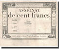 Frankreich 100 Francs Saxy, 18 nivôse de l'an 3 - (7 janvier 1795)., SS -