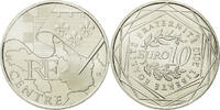 Frankreich 10 Euro Centre, UNZ, Silber, KM:1650 -