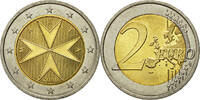 Malta 2 Euro UNZ, Bi-Metallic, KM:132 -