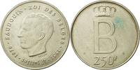 Belgien 250 Francs, 250 Frank Münze, SS+, Silber, KM:157.1 -
