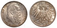 Deutsch Staaten 2 Mark Münze, BAVARIA, Otto, Munich, VZ, Silber, KM:997 -