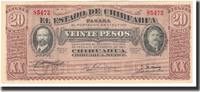 State of Chihuahua 20 Pesos Geldschein, Mexico - Revolutionary, KM:S537a, UNZ- -