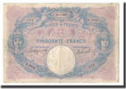 50 Francs  Frankreich Geldschein, 1906-04-25, S+, Fayette:14.18, KM:64d S+