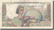 Frankreich 10,000 Francs 1950-02-09, S+, Fayette:50.30, KM:132b -
