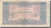 Frankreich 1000 Francs 1926–08–05, S+, Fayette:36.42, KM:67k -