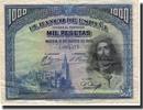 Spanien 1000 Pesetas Geldschein, 1928-08-15, KM:78a, SS -