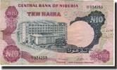 Nigeria 10 Naira Geldschein, Undated (1973-78), KM:17b, S+ -