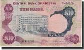 Nigeria 10 Naira Geldschein, Undated (1973-78), KM:17a, S -