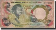 Nigeria 20 Naira Geldschein, undated (1977-84), KM:18c, SGE+ -