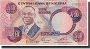 Nigeria 10 Naira Geldschein, Undated 1979-1984, KM:21c, S -